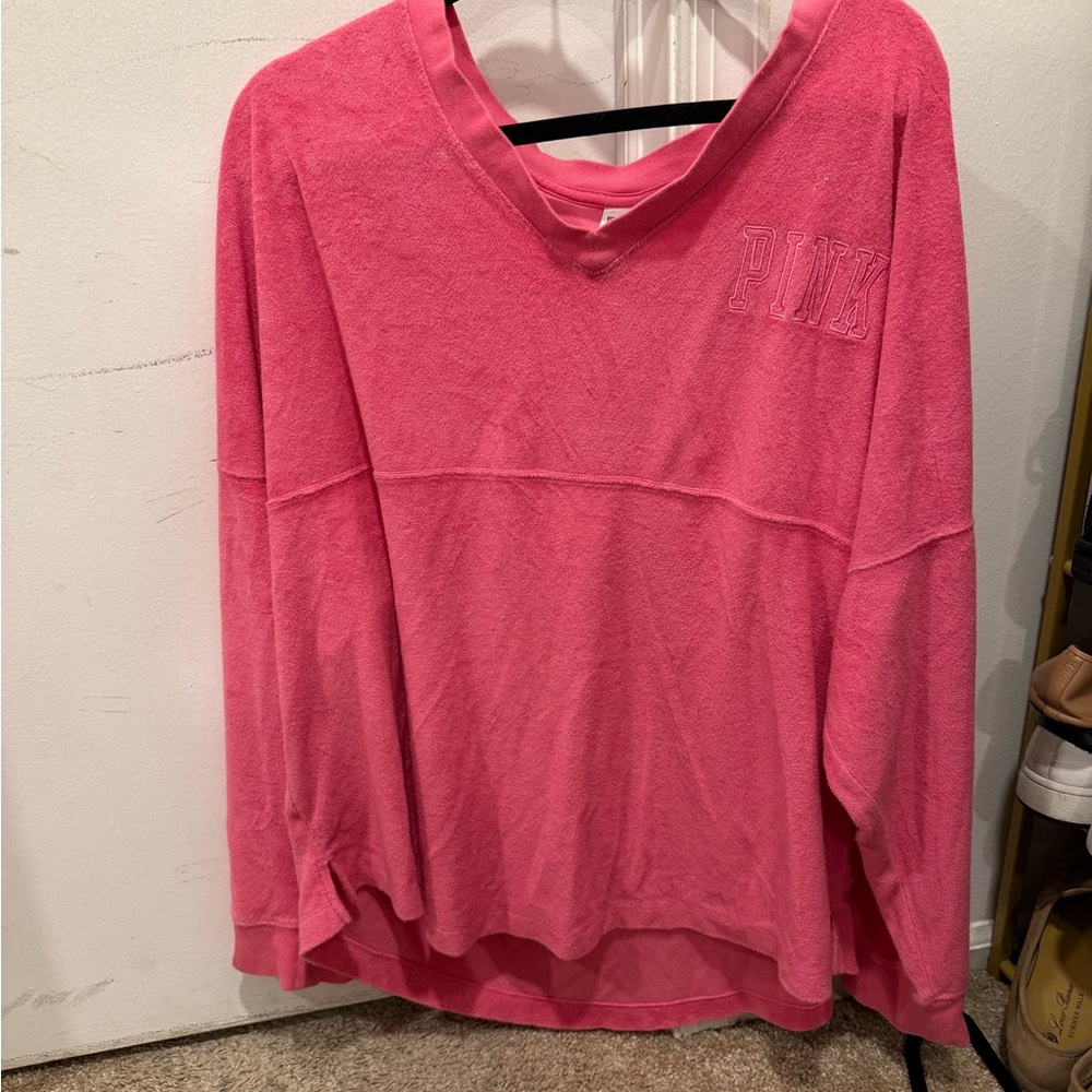 PINK Victoria's Secret Pink V-Neck Sweatshirt